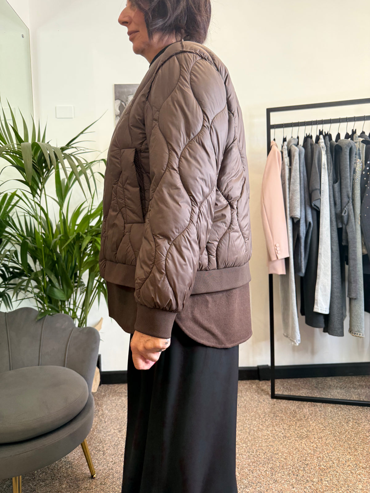 VIcolo Bomber Trapuntato Doppio Fondo