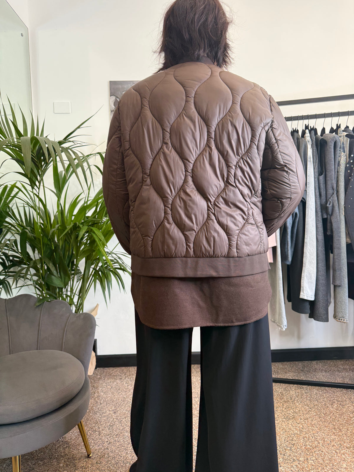 VIcolo Bomber Trapuntato Doppio Fondo