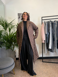 Vicolo Piumino Trench Lungo Trapuntato