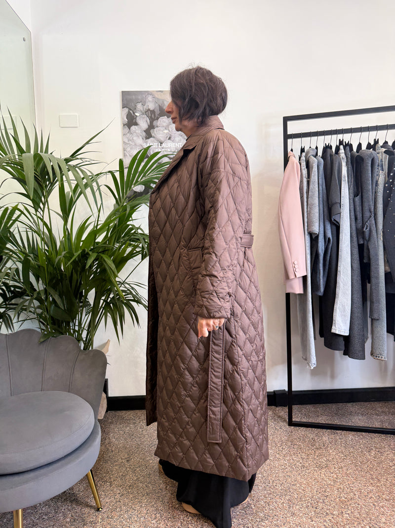 Vicolo Piumino Trench Lungo Trapuntato