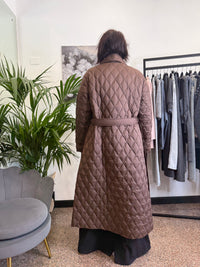 Vicolo Piumino Trench Lungo Trapuntato