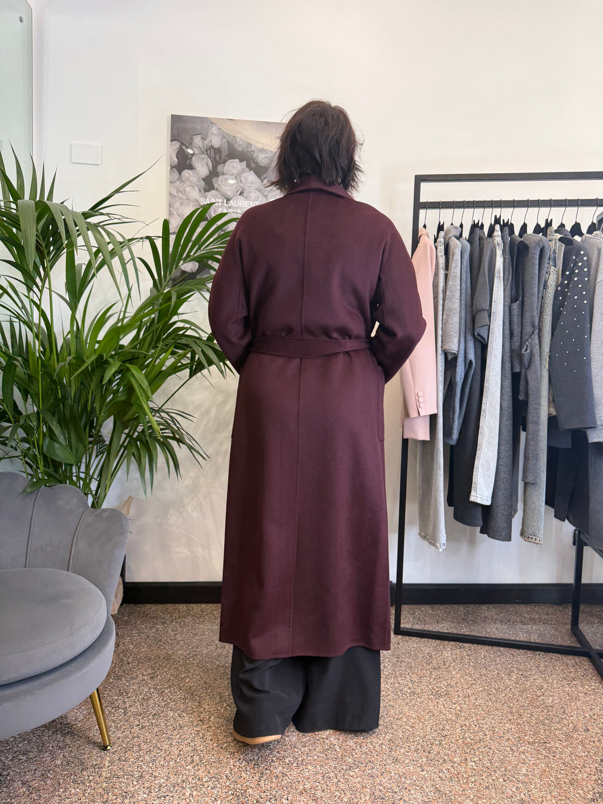 Vicolo Cappotto Lungo con Cintura