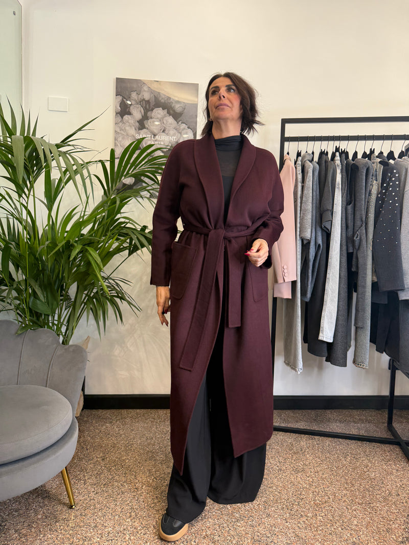 Vicolo Cappotto Lungo con Cintura