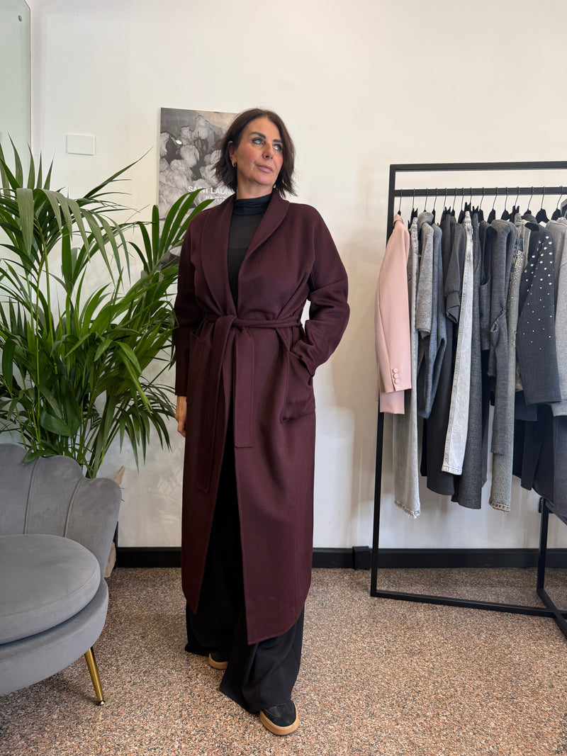 Vicolo Cappotto Lungo con Cintura