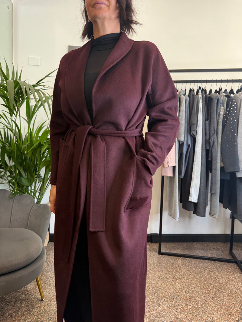 Vicolo Cappotto Lungo con Cintura