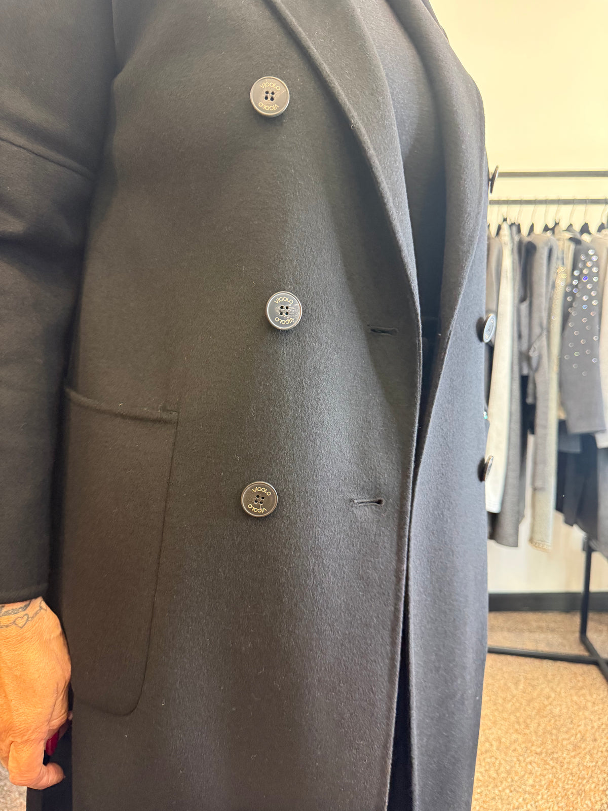 Vicolo Cappotto Doppiopetto Basic Lungo ( 2 varianti)