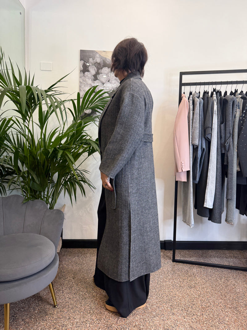Vicolo Cappotto Lungo con Cintura
