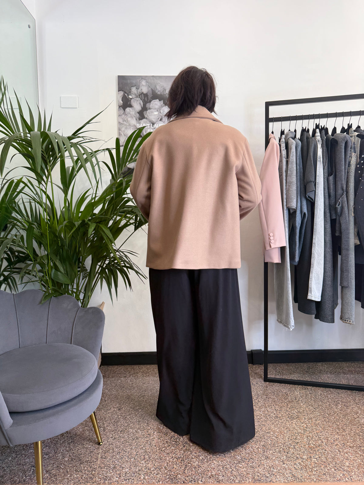 Please Cappotto Corto a Doppiopetto