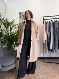 Please Cappotto Lungo con Cintura