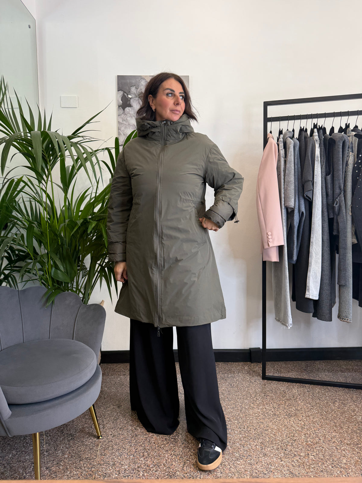 Please Parka con Cappuccio