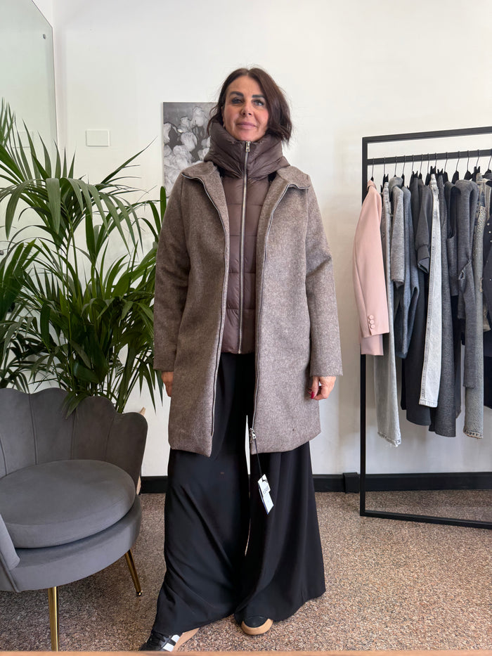 Please Giacca imbottita con cappuccio trapuntato